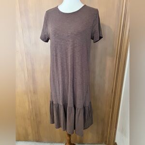 JJill flounced elliptical knit dress misses small